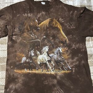 Brown Horse Graphic T-Shirt